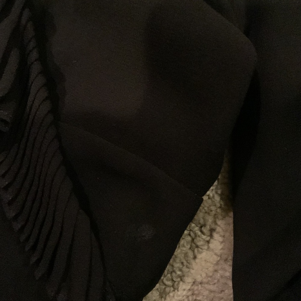 Dana Buchman Wrap Blouse, Black, Size 8 - Picture 4 of 4